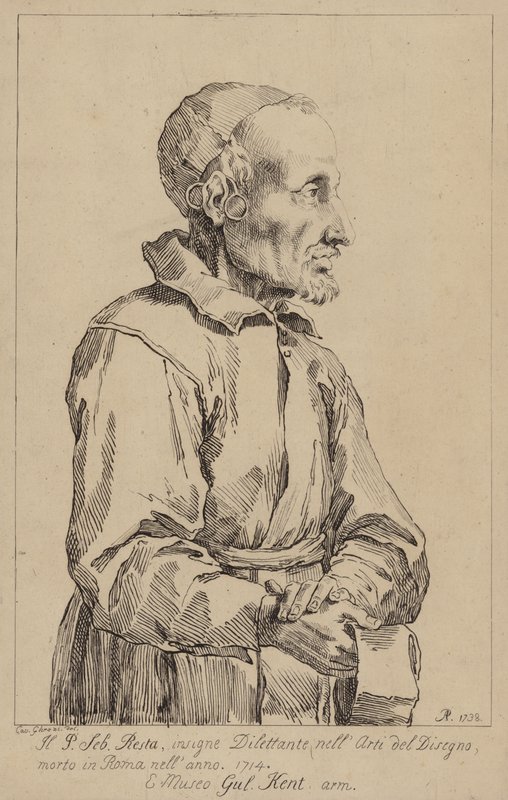 Sebastiano Resta, italiensk samlare av teckningar av Pier Leone Ghezzi