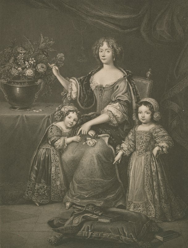 Henrietta Stuart, hertiginna D?Orleans av After Pierre Mignard