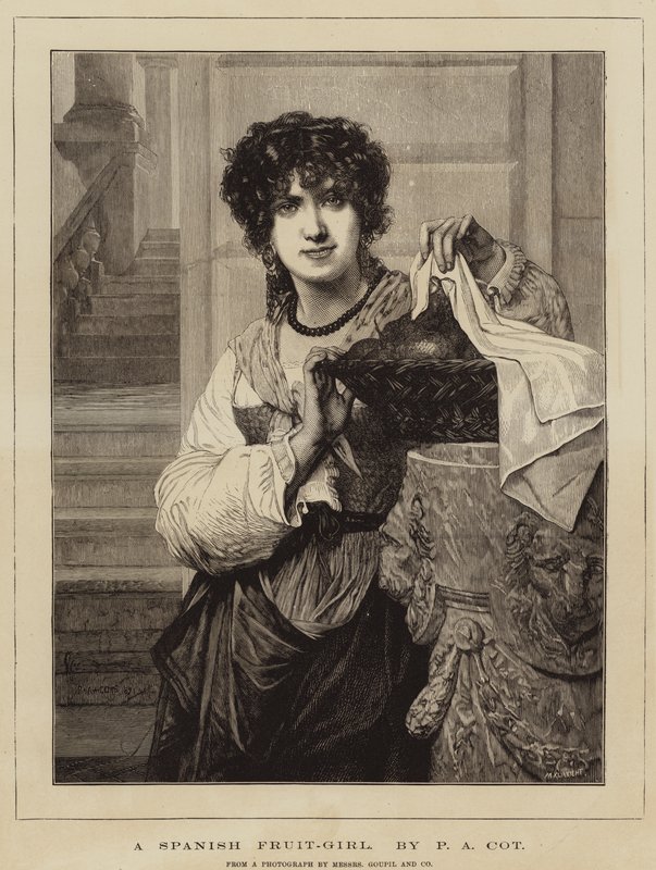 En spansk frukt-tjej av Pierre Auguste Cot