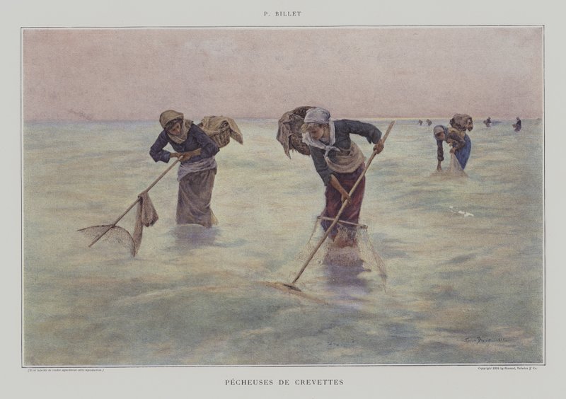Räkfiskare av Pierre Celestin Billet