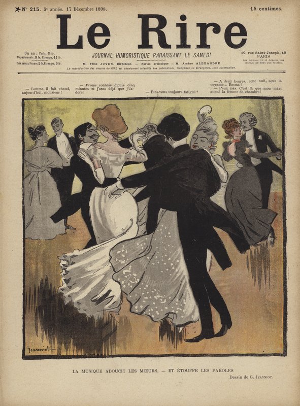 Illustration för Le Rire av Pierre Georges Jeanniot
