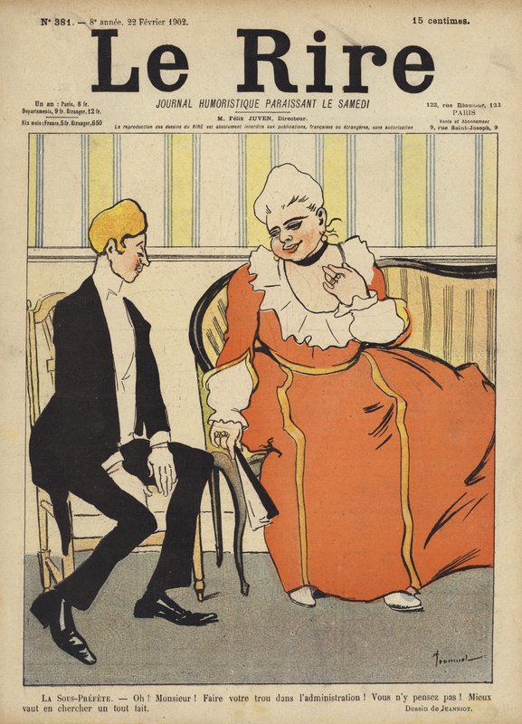 Illustration för Le Rire av Pierre Georges Jeanniot