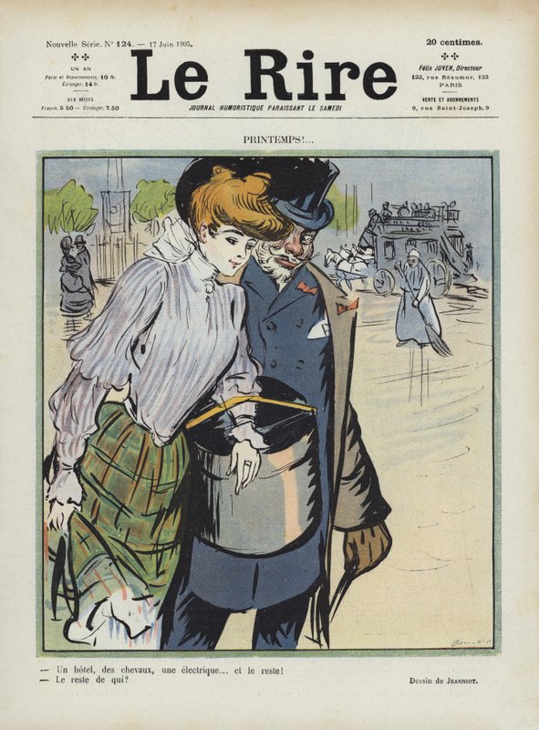 Illustration för Le Rire av Pierre Georges Jeanniot