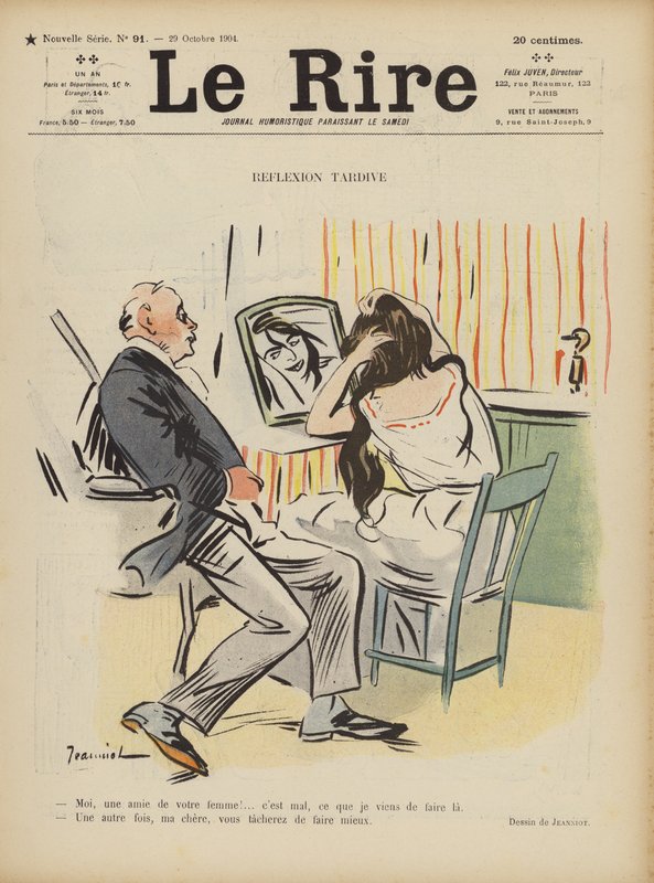 Illustration för Le Rire av Pierre Georges Jeanniot