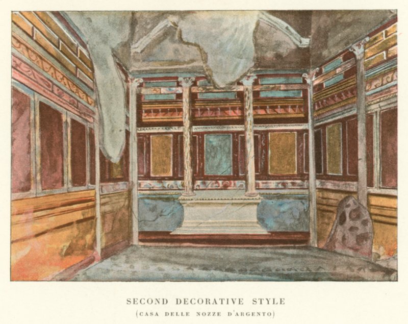 Andra dekorativa stilen, House of the Silver Wedding (färg litho) av Pierre Gusman