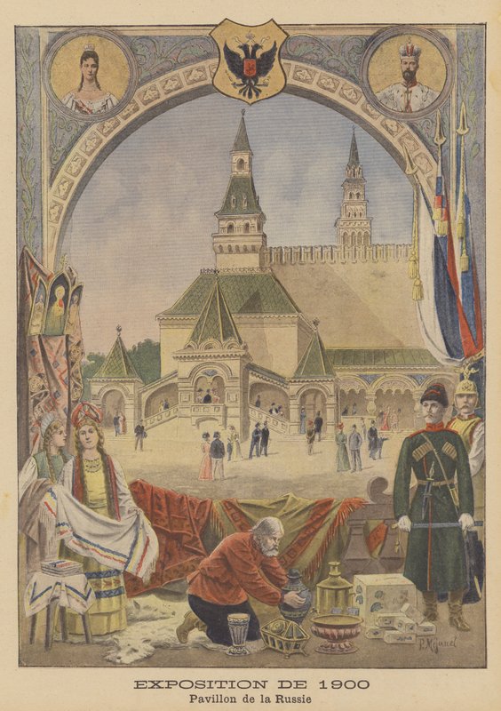 Den ryska paviljongen vid Exposition Universelle 1900 i Paris av Pierre Mejanel