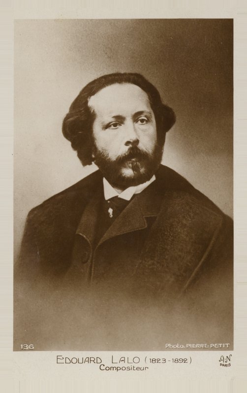 Porträtt av Edouard Lalo av Pierre Petit