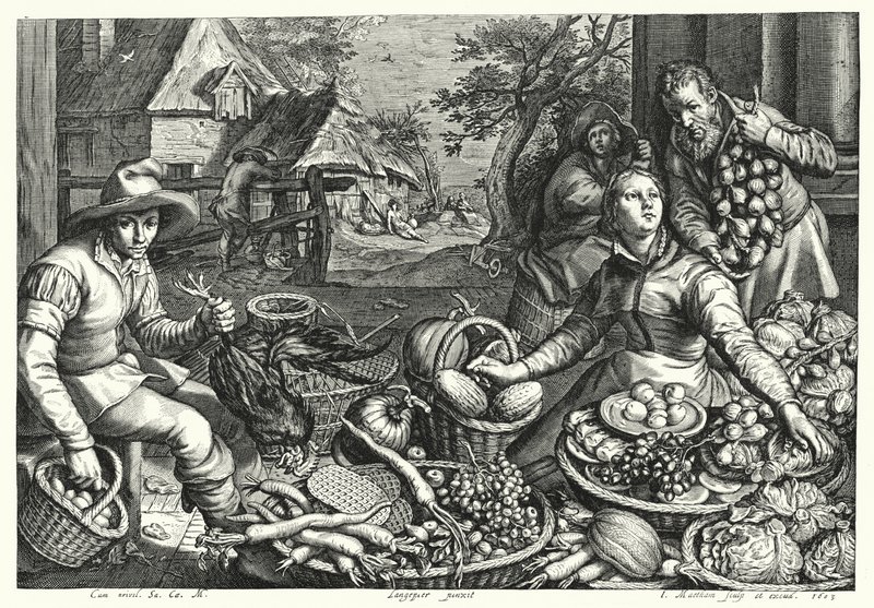 Grönsaks- och fjäderfäförsäljarna av Pieter 150708 75 after Aertsen