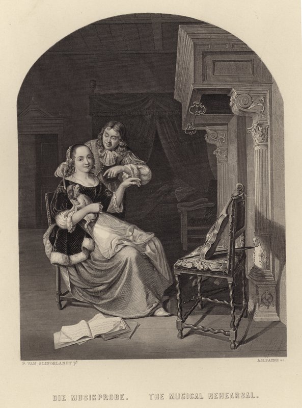 Den musikaliska repetitionen av Pieter Cornelisz van Slingelandt