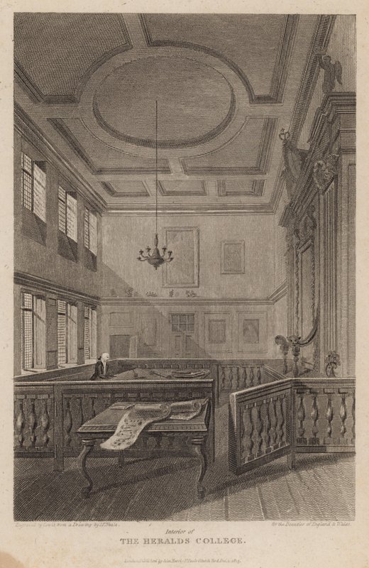Interiör av The Heralds College av Pieter Jansz. Quast
