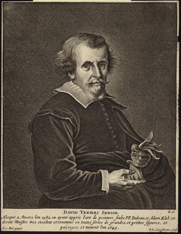 Porträtt av David Teniers den äldre av Pieter van Mol