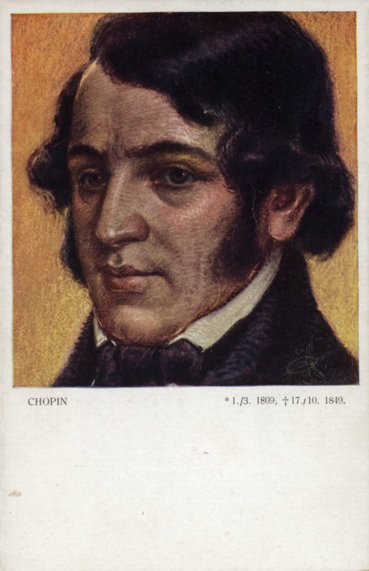 Frederic Chopin, polsk kompositör och pianist (1810-1849) av Polish School