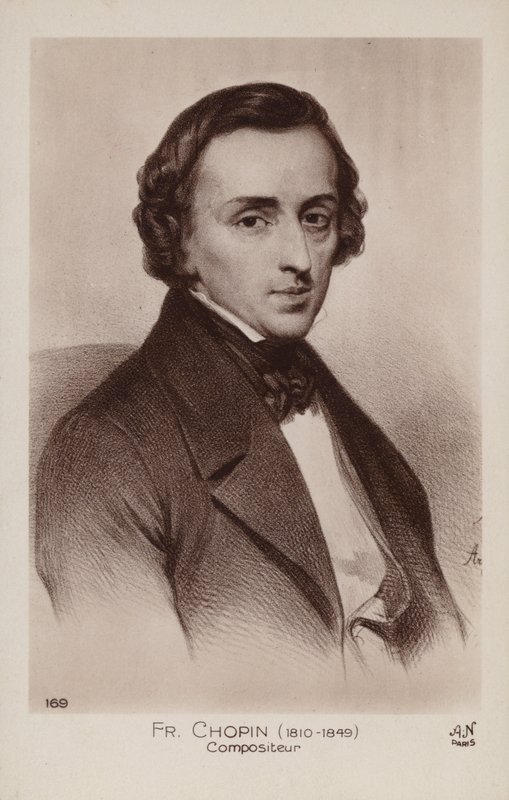 Frederic Chopin, polsk kompositör och pianist (1810-1849) av Polish School