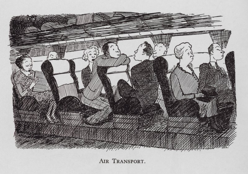 Lufttransport (litografi) av Pont (1908 40)
