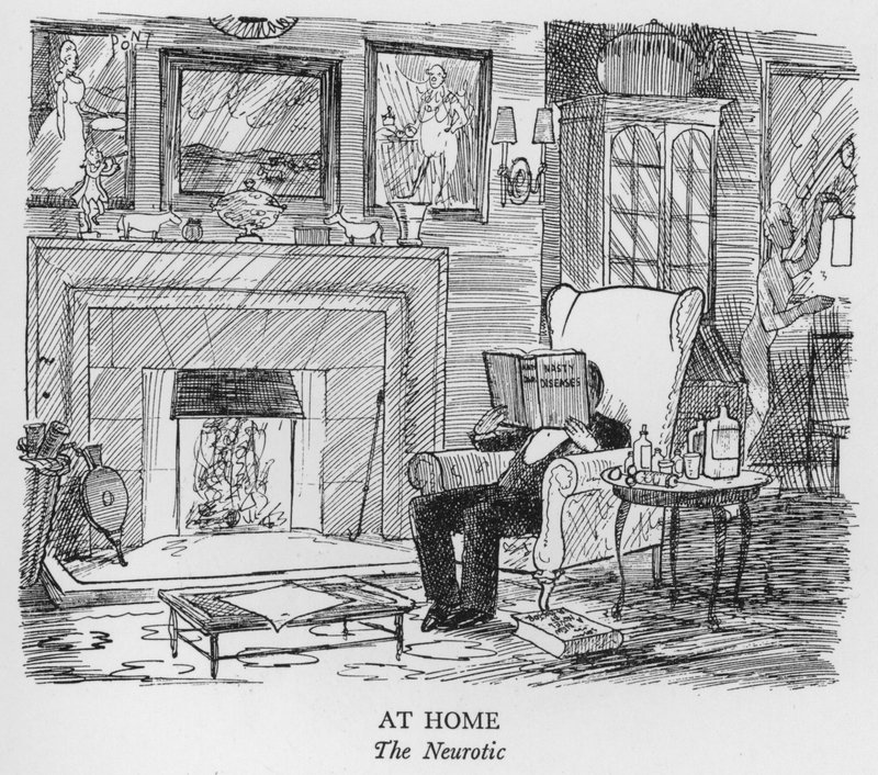 Hemma, The Neurotic (litho) av Pont