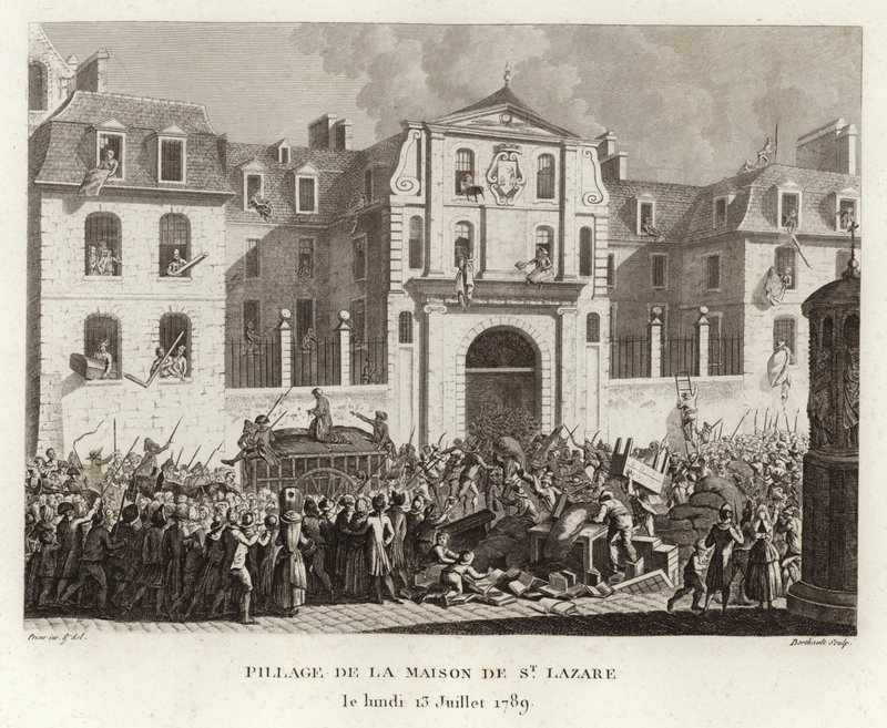 Plundrar huset St Lazare av Prieur