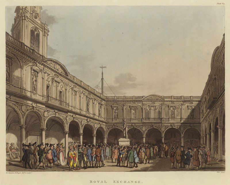 Royal Exchange av Pugin and Rowlandson
