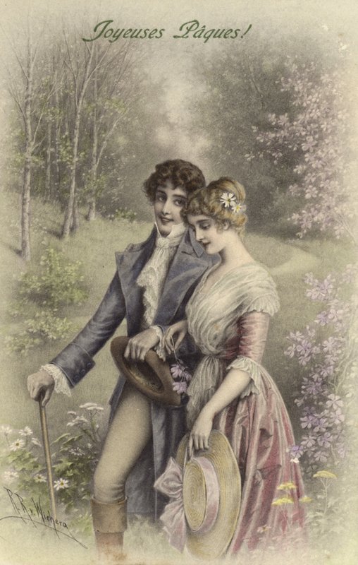 Promenerande par av Raimund Ritter Von Brennerstein Wichera