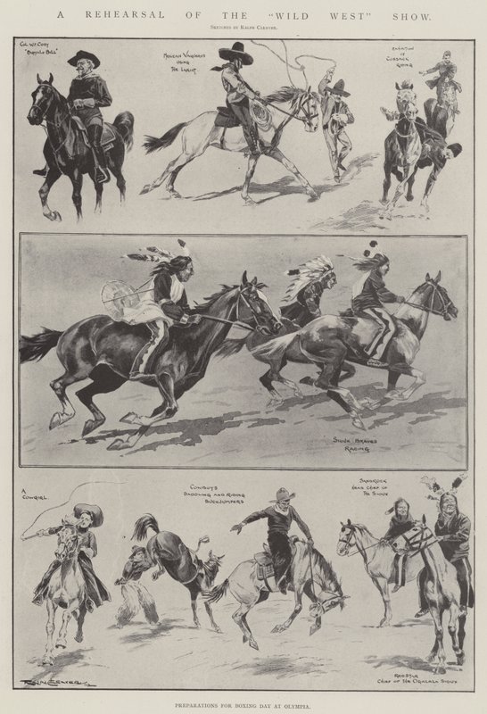En repetition av Wild West-showen av Ralph Cleaver
