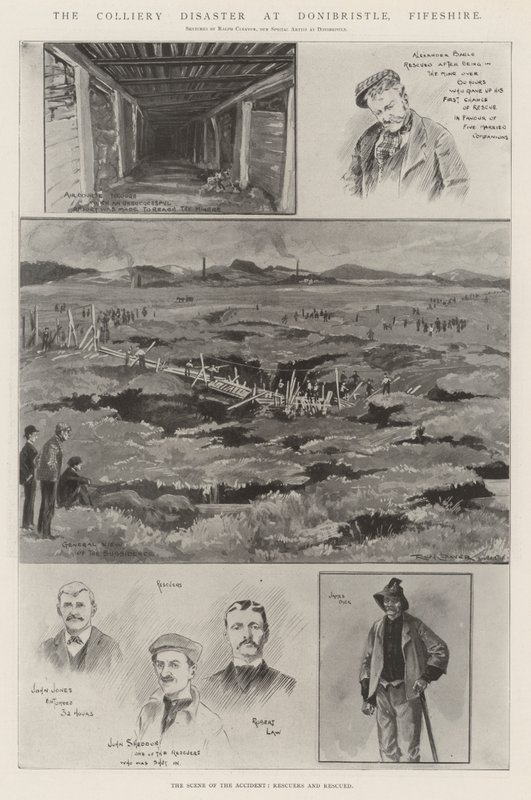 Colliery-katastrofen i Donibristle, Fifeshire av Ralph Cleaver