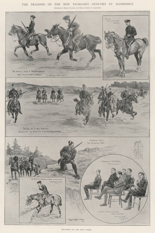 Utbildningen av de nya Yeomanry-officerarna vid Aldershot av Ralph Cleaver