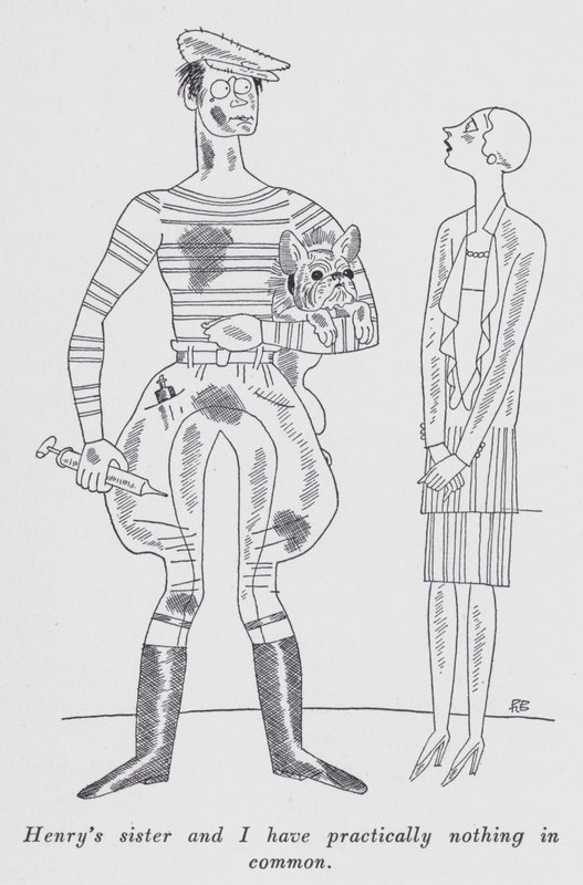 Illustration för "But Gentlemen Marry Brunettes" av Anita Loos (litho) av Ralph Barton