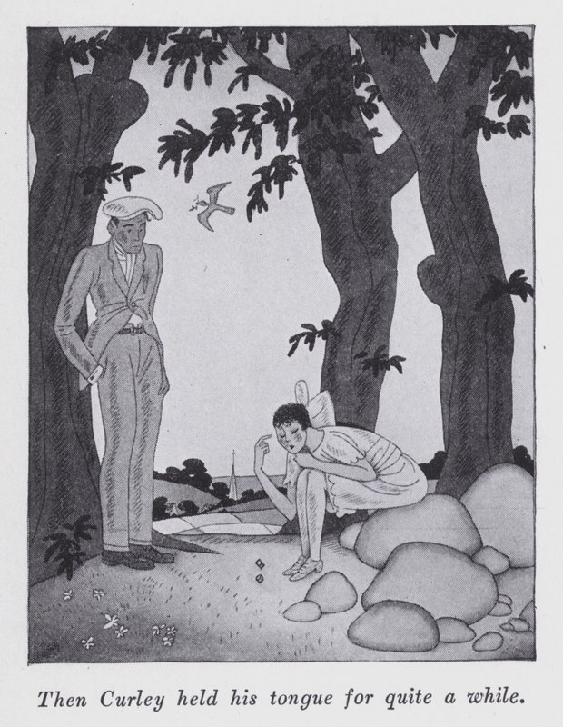 Illustration till "But Gentlemen Marry Brunettes" av Anita Loos (litografi) av Ralph Barton
