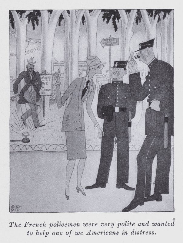 Illustration till "But Gentlemen Marry Brunettes" av Anita Loos (litografi) av Ralph Barton