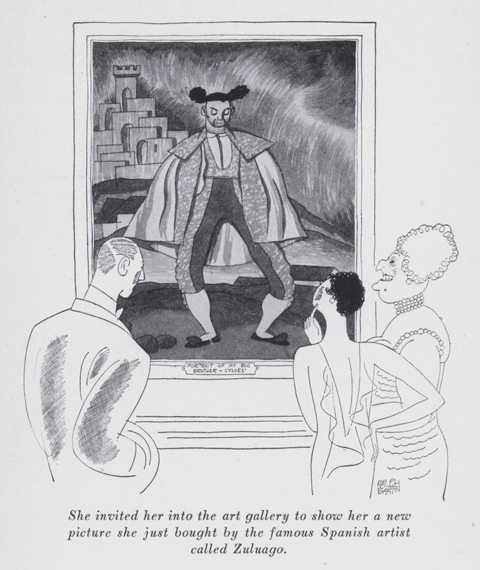 Illustration till "But Gentlemen Marry Brunettes" av Anita Loos (litografi) av Ralph Barton
