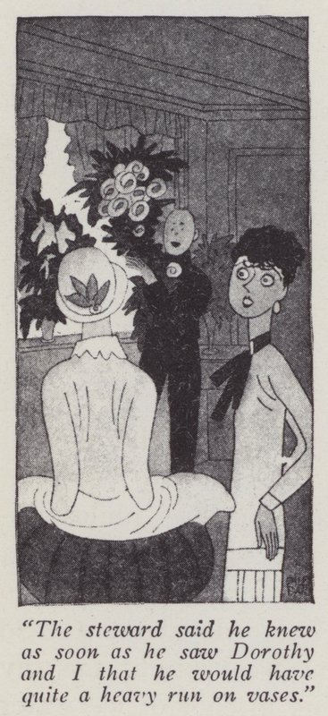 Illustration till Gentlemen Prefer Blondes av Anita Loos (litografi) av Ralph Barton