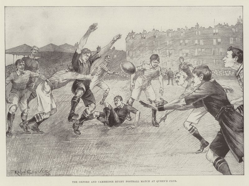Oxford och Cambridge Rugby Football Match på Queen