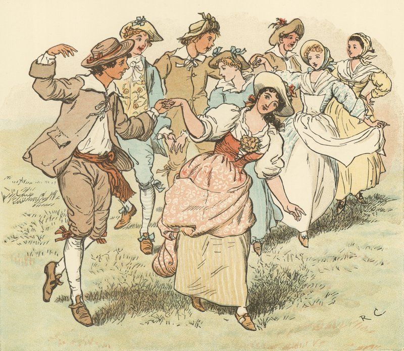 Kom Lasses och pojkar av Randolph Caldecott