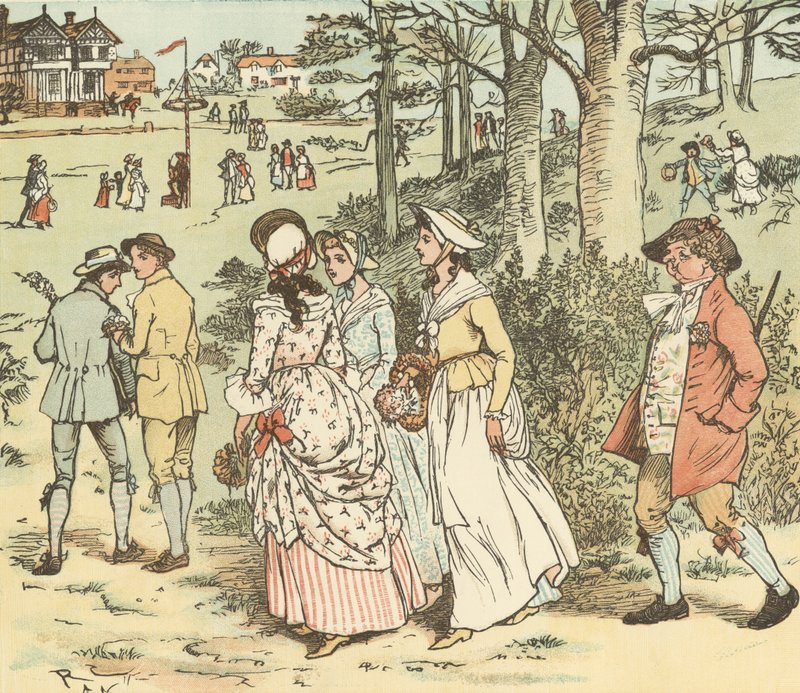 Kom Lasses och pojkar av Randolph Caldecott