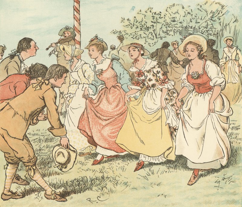 Kom Lasses och pojkar av Randolph Caldecott