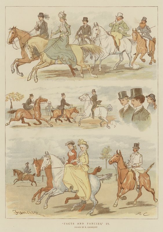 Fakta och fantasier, IV (chromolitho) av Randolph Caldecott