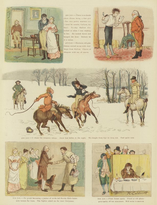 Mr Carlyons jul (chromolitho) av Randolph Caldecott