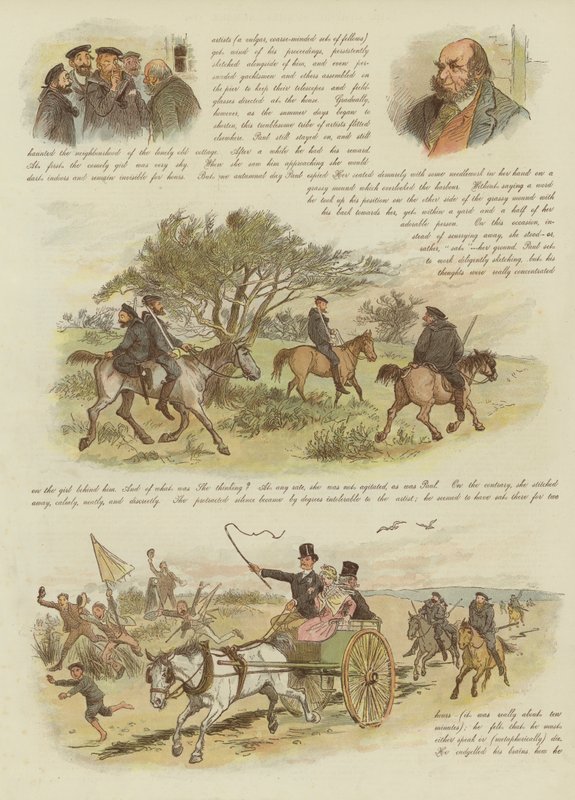 Paul och Virginia, eller den allra sista av smugglarna (chromolitho) av Randolph Caldecott