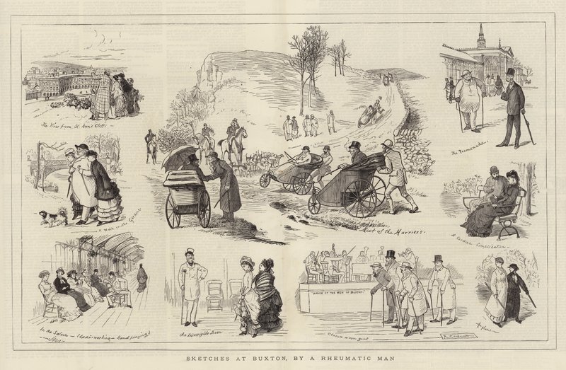 Skisser i Buxton, av en reumatisk man av Randolph Caldecott