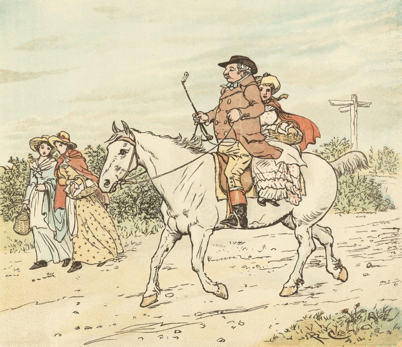 En bonde gick på trav på sitt grå sto av Randolph Caldecott