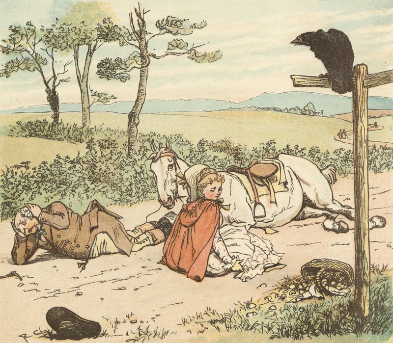 En bonde travade på sitt gråa sto av Randolph Caldecott