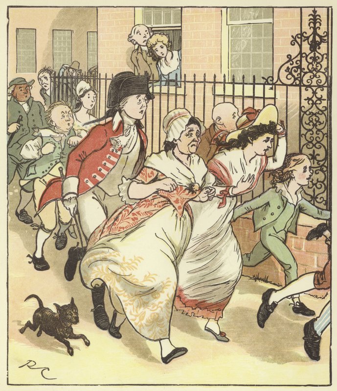 En elegi på döden av en galen hund av Randolph Caldecott