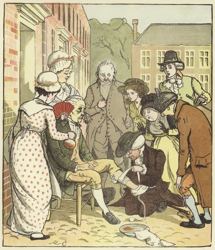 En elegi på döden av en galen hund av Randolph Caldecott