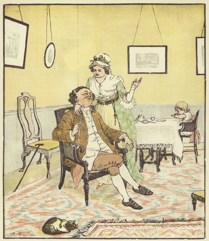 John Gilpin (färg litho) av Randolph Caldecott