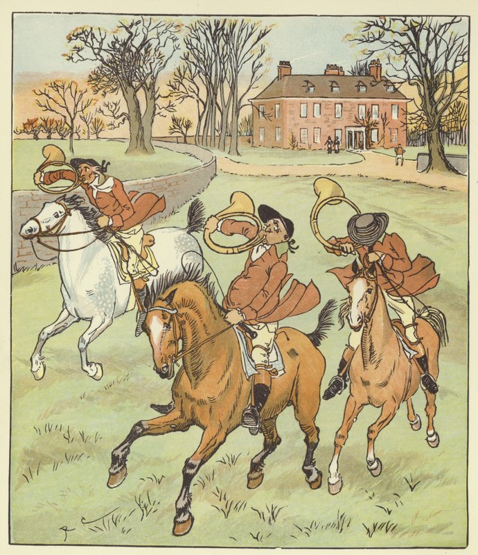 De tre joviala jägarna av Randolph Caldecott