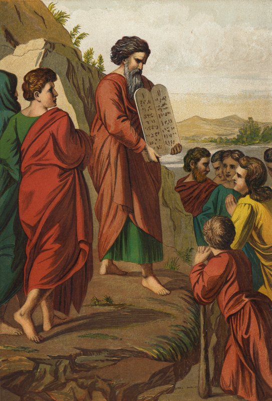 Moses stiger ner från berget av Raffaello Sanzio Raphael
