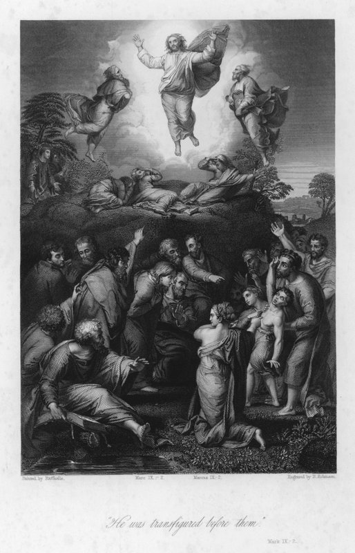 Förvandlingen, Mark IX, 2 (gravyr) av after Raphael