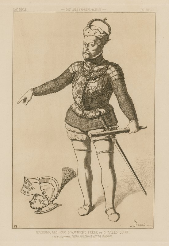 Ferdinand, ärkehertig av Österrike, bror till Karl V av Raphael Jacquemin