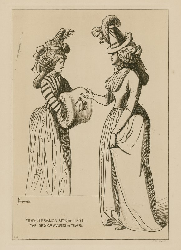 Fransk mode 1791 av Raphael Jacquemin