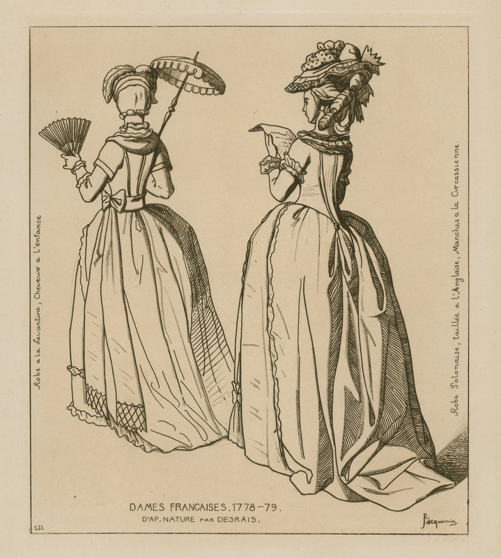 Franska kvinnor, 1778-79 av Raphael Jacquemin