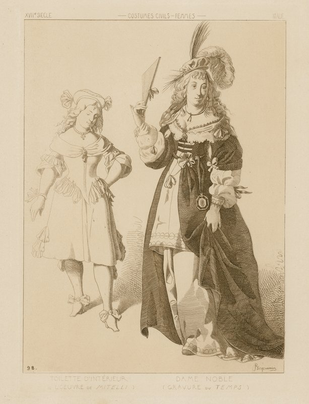 Italienska kvinnor på 1600-talet av Raphael Jacquemin